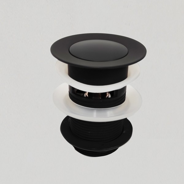 30mm Vanity Waste Pop Up Black with Overflow Showerwell Home Products